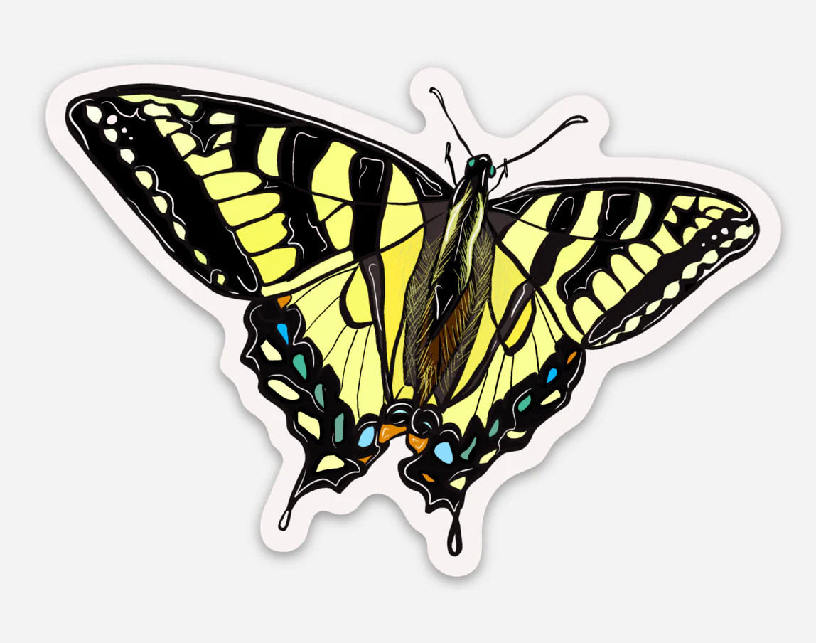Swallowtail Butterfly Sticker - Image 1