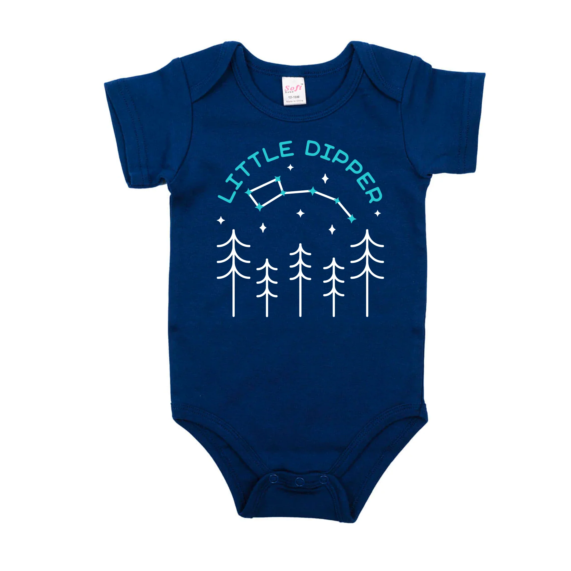 Little Dipper Baby Onesie, Baby Bodysuit, And Though She Be But Little, She is Fierce baby onesie, Baby Clothing - Image 1