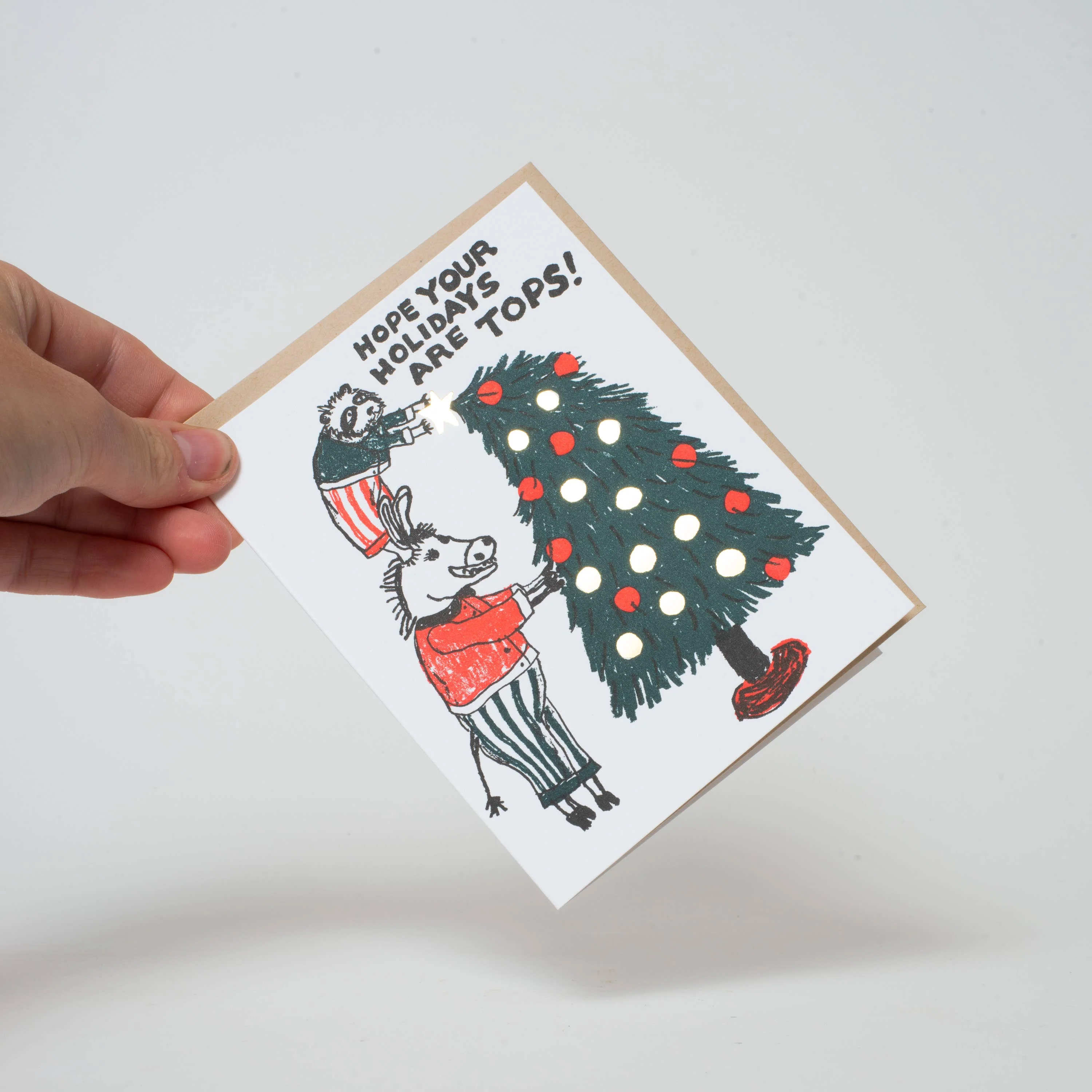 Tops Holiday Tree Christmas Card by Egg Press - Image 3