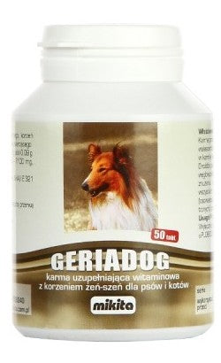 Mikita Geriadog 50 tabletek - preparat dla starszych lub osłabionych psów i kotów - Image 2