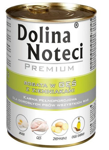 Dolina Noteci Premium Pies Gęś i ziemniaki puszka 400g - Image 2