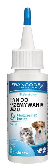Francodex Płyn do uszu dla kociąt i szczeniąt 60ml [FR179136] - Image 2