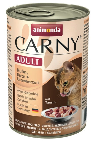 Animonda Carny Adult Kurczak, Indyk + Kacze serca puszka 400g - Image 2