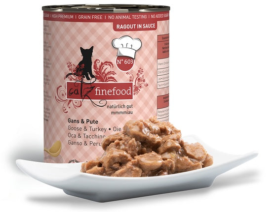 Catz Finefood Ragout N.603 Gęś i Indyk puszka 380g - Image 2