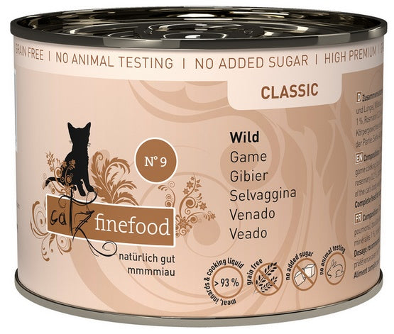 Catz Finefood Classic N.09 Dziczyzna puszka 200g - Image 1