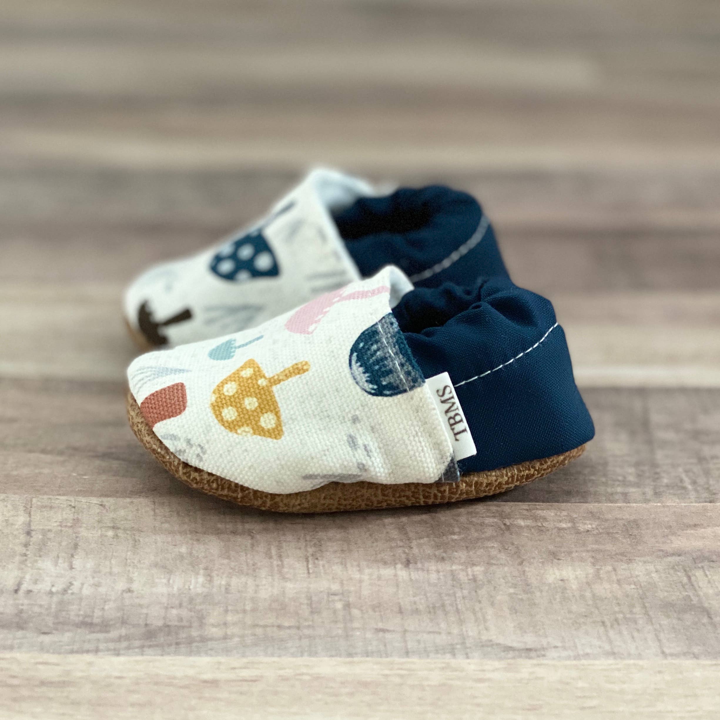 Navy Mushroom Moccasins - Image 1
