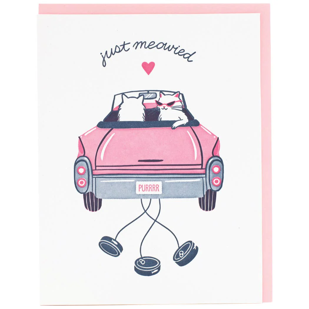 Cool Cats Wedding Card - Image 1