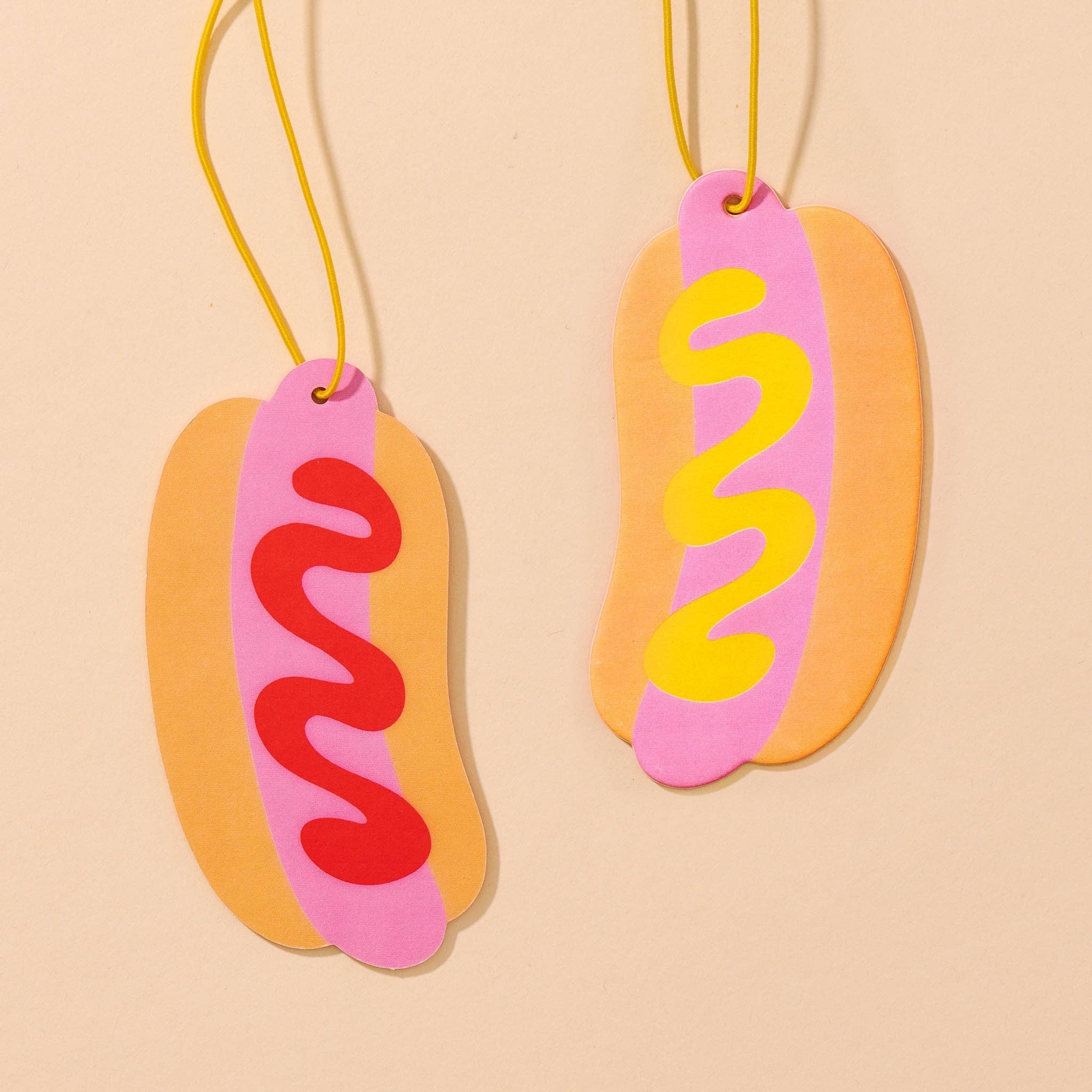 Hot Dog Food Air Freshener - Pink Lemonade Scent Stocking Stuffer - Image 2
