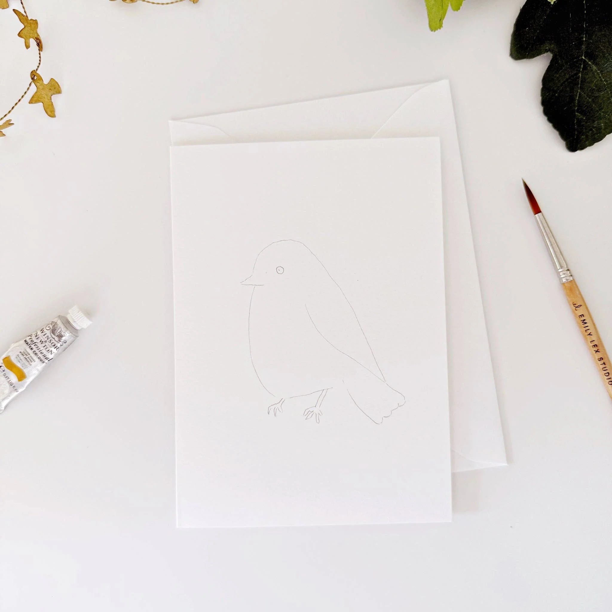Backyard birds paintable notecards - Image 3
