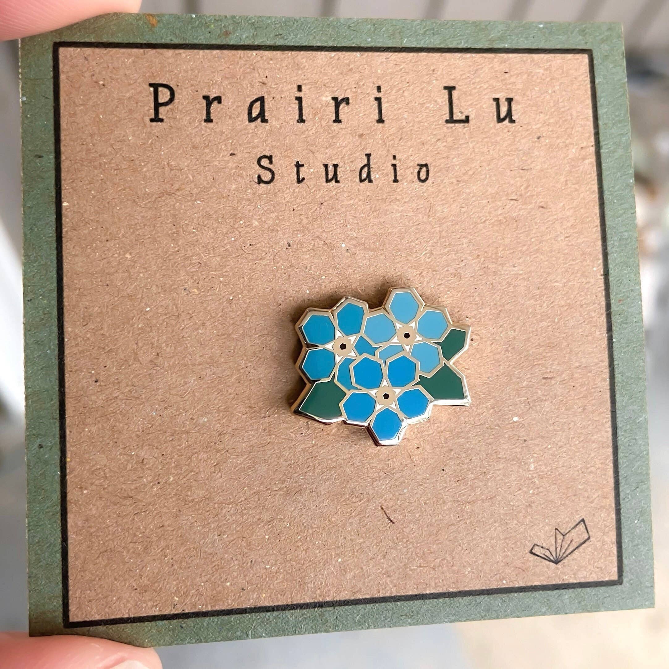 Forget Me Not Enamel Pin - Image 1