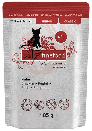 Catz Finefood Classic Senior N.03 kurczak saszetka 85 g - receptura dla starszych kotów - Image 1