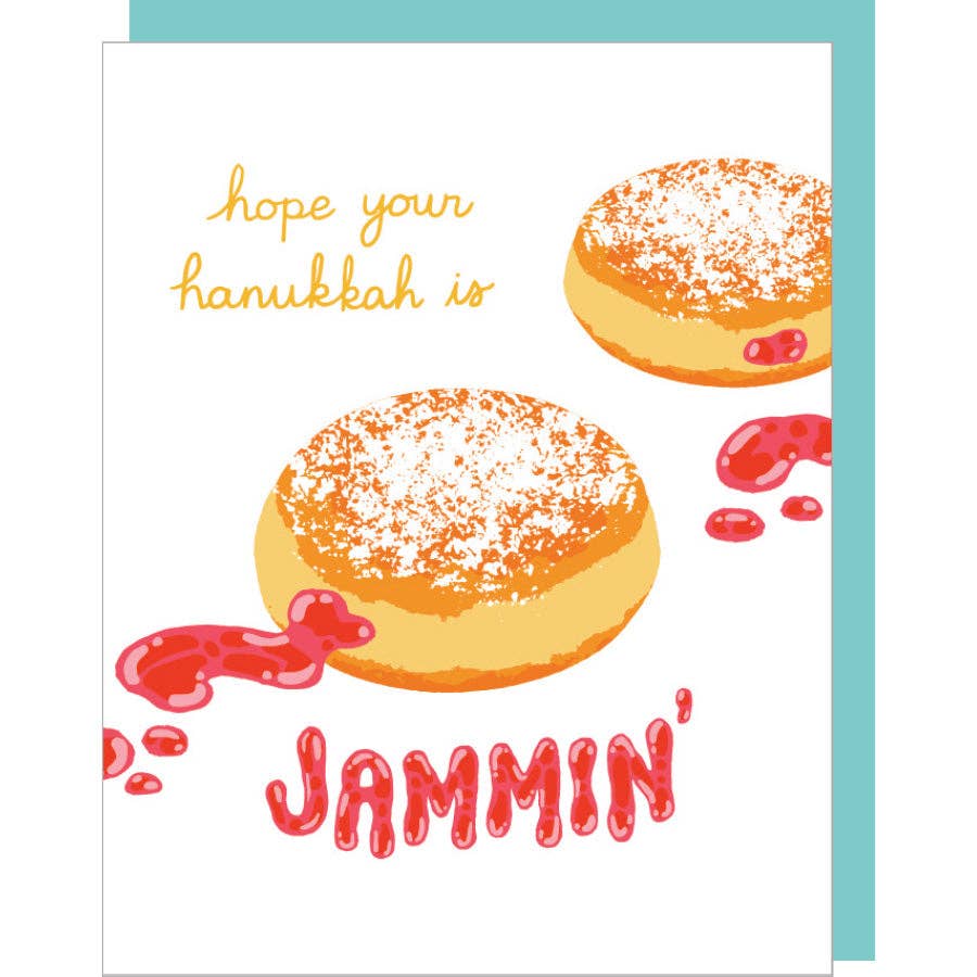 Jelly Donuts Hanukkah Card - Image 2