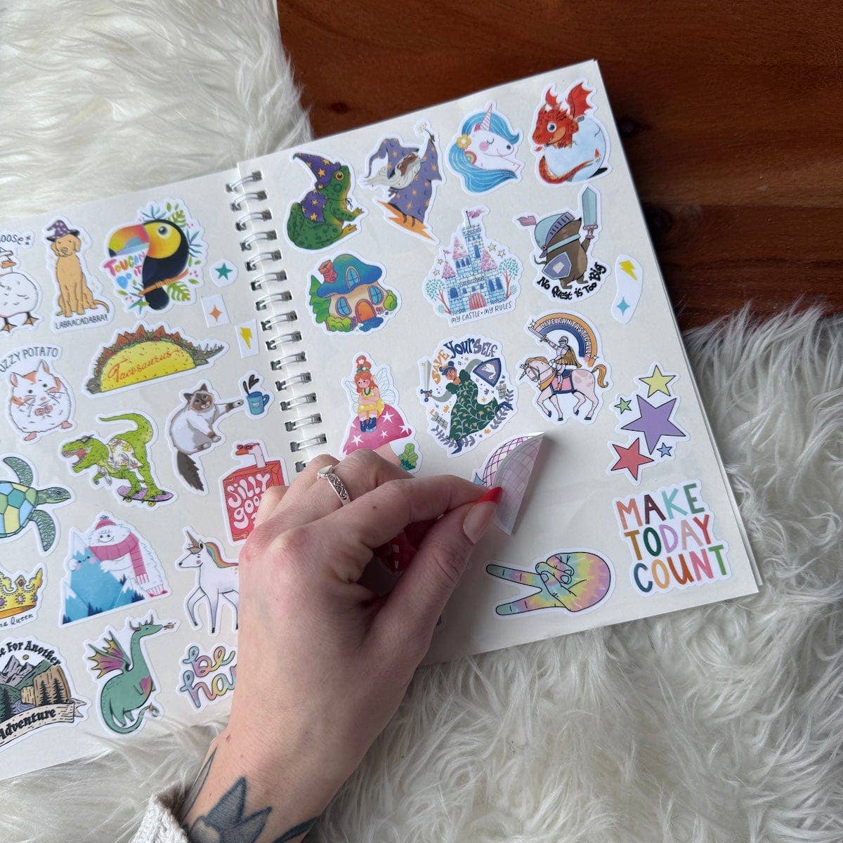 The Unused Sticker Book - Blue - Image 3