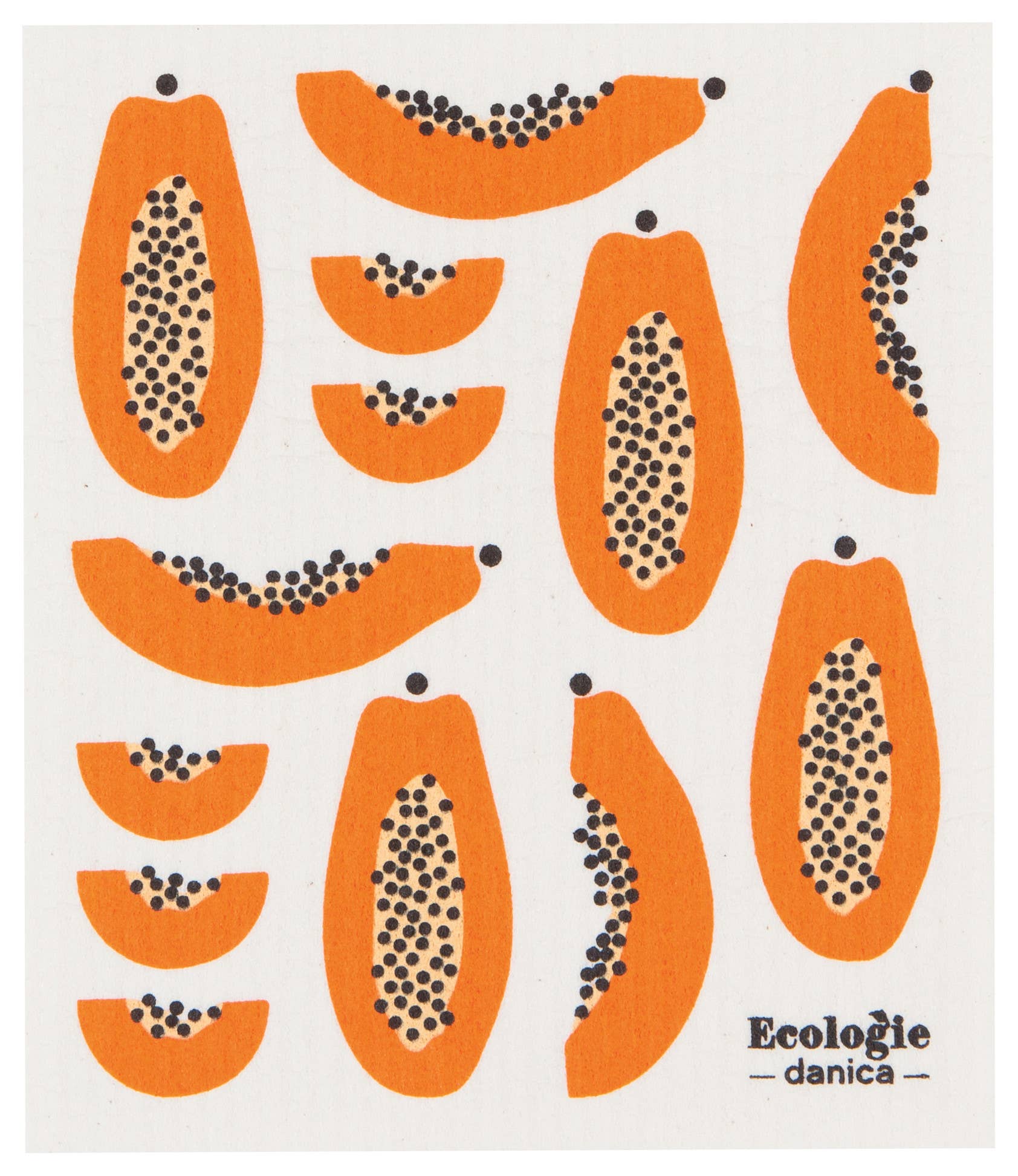 Papaya Swedish Dishcloth - Image 1