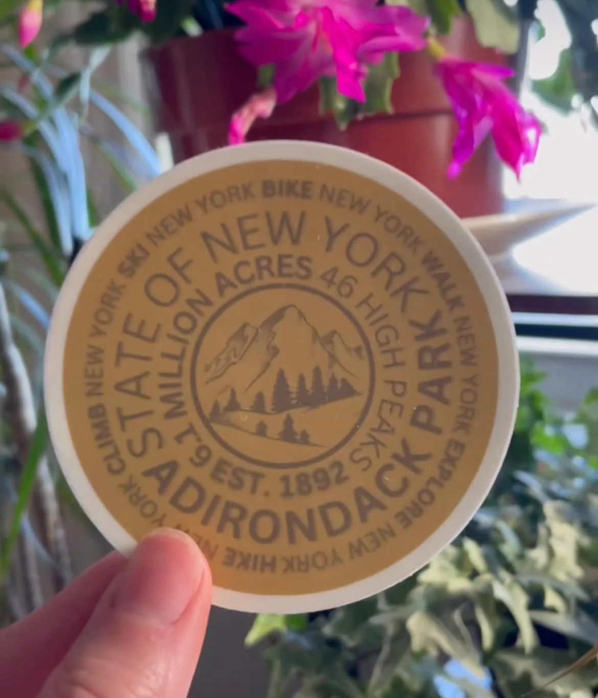 Adirondack Mountain Marker Sticker - Image 2