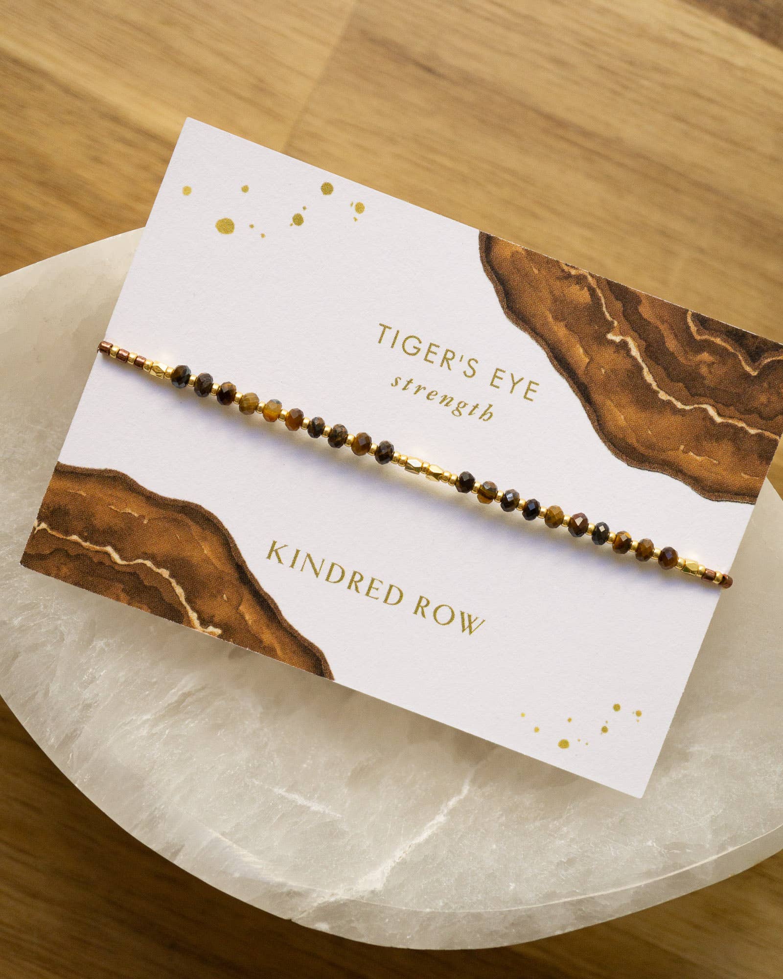 Tiger's Eye Healing Gemstone Stacking Bracelet - Image 2