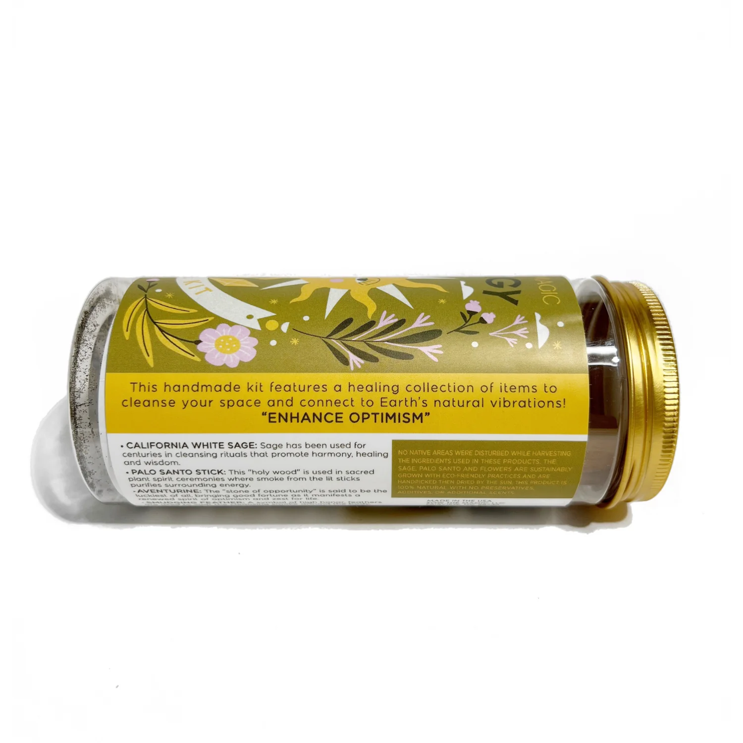 Energy Ritual Kit with Aventurine, Palo Santo + Sage - Image 3