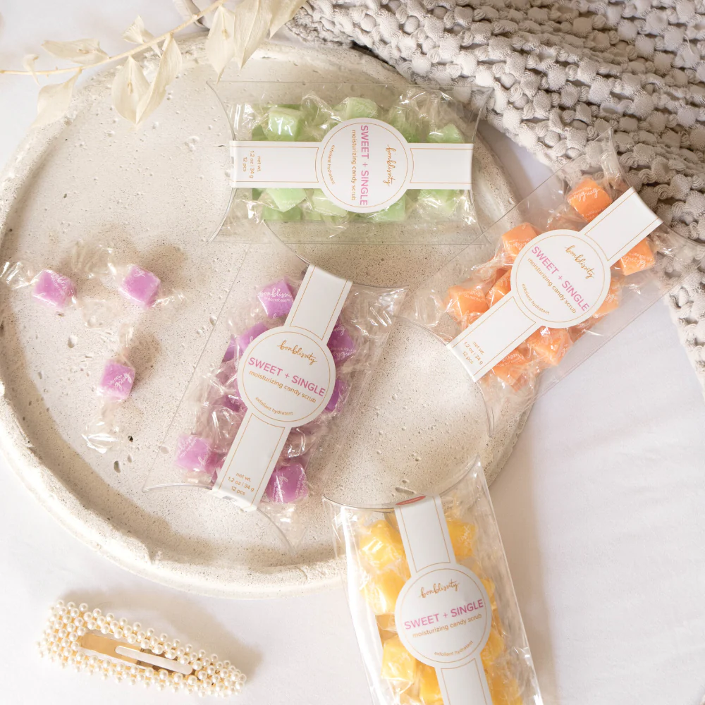 Mini Me Sugar Cube Candy Scrub - Fresh Lemongrass - Image 3