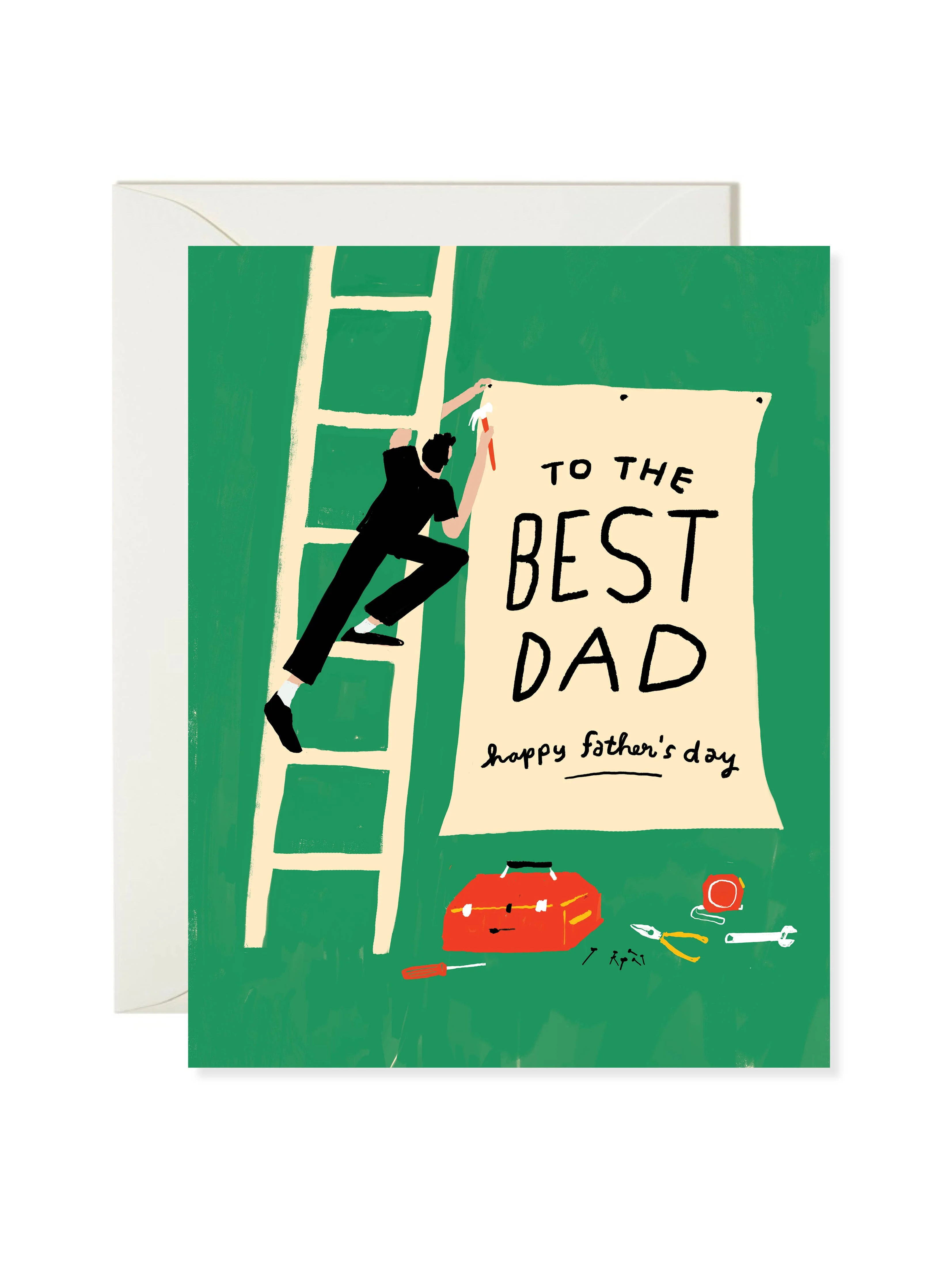 Best Dad Sign – Classic Father’s Day Greeting Card