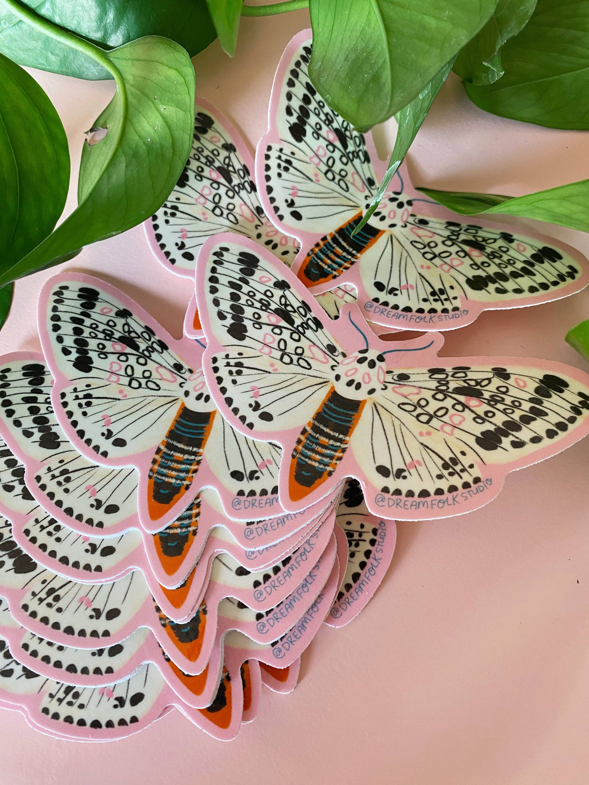 Leopard Moth Sticker - Insect/Nature Sticker - Image 2