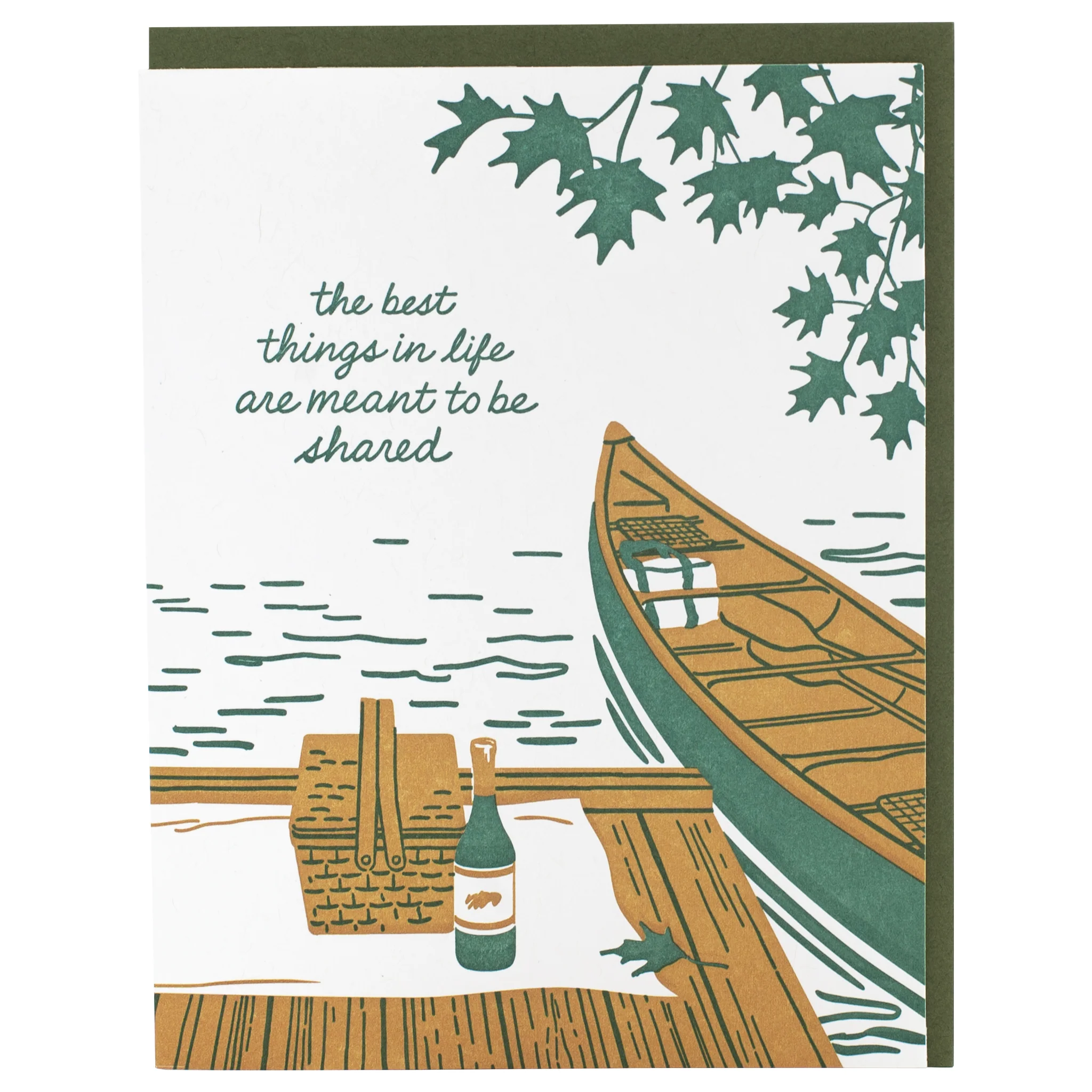 Canoe For Two Love Card - Image 1