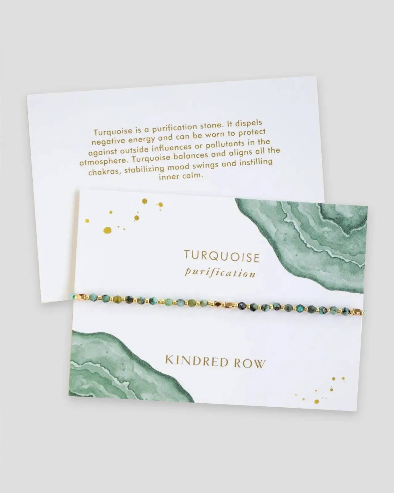Turquoise Healing Gemstone Stacking Bracelet - Image 3