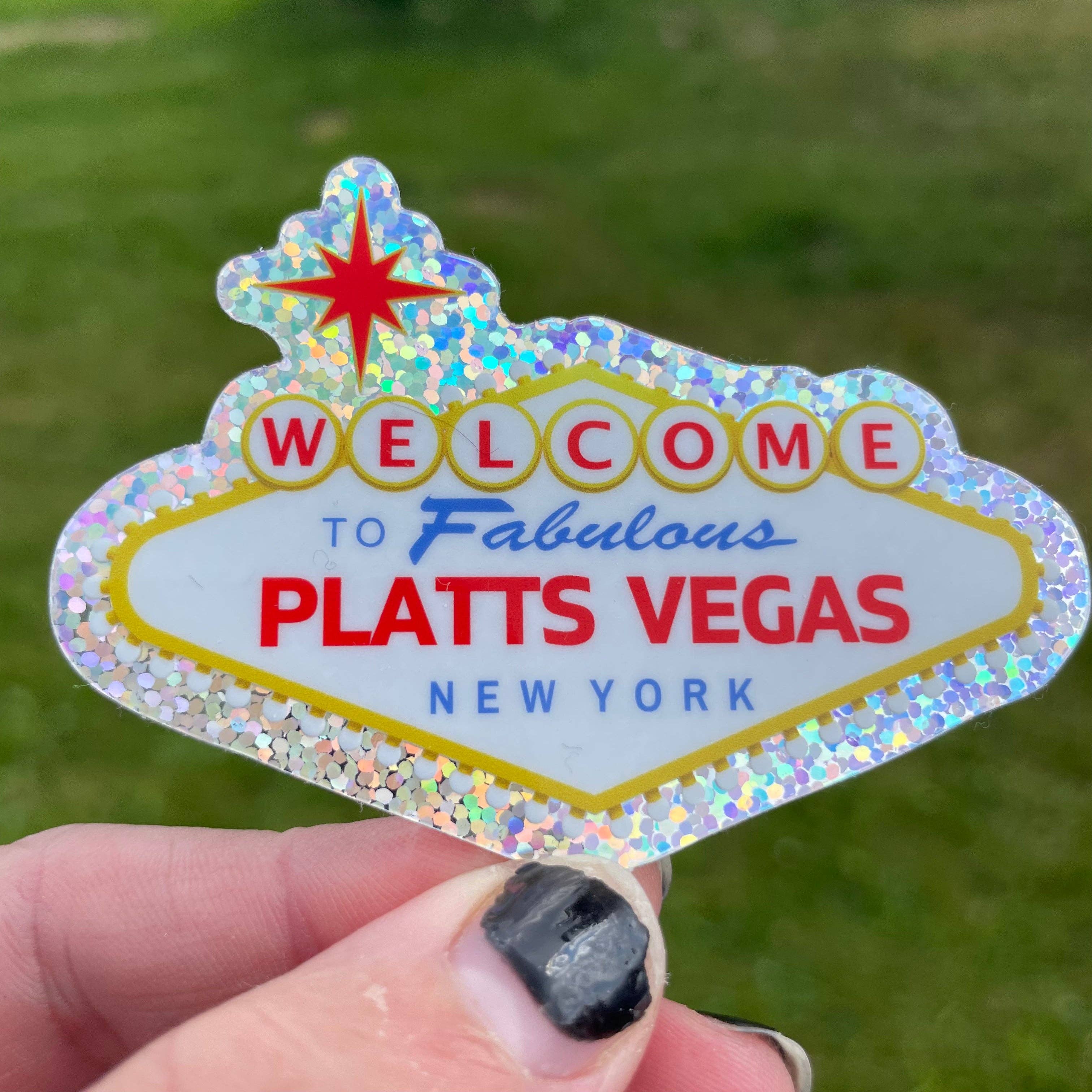 Welcome to Fabulous Platts Vegas Sticker - Image 1