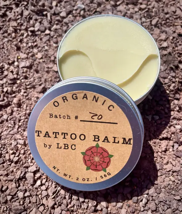 Organic Tattoo Balm by LBC - Natural (Unscented): 0.5-ounce - Image 1