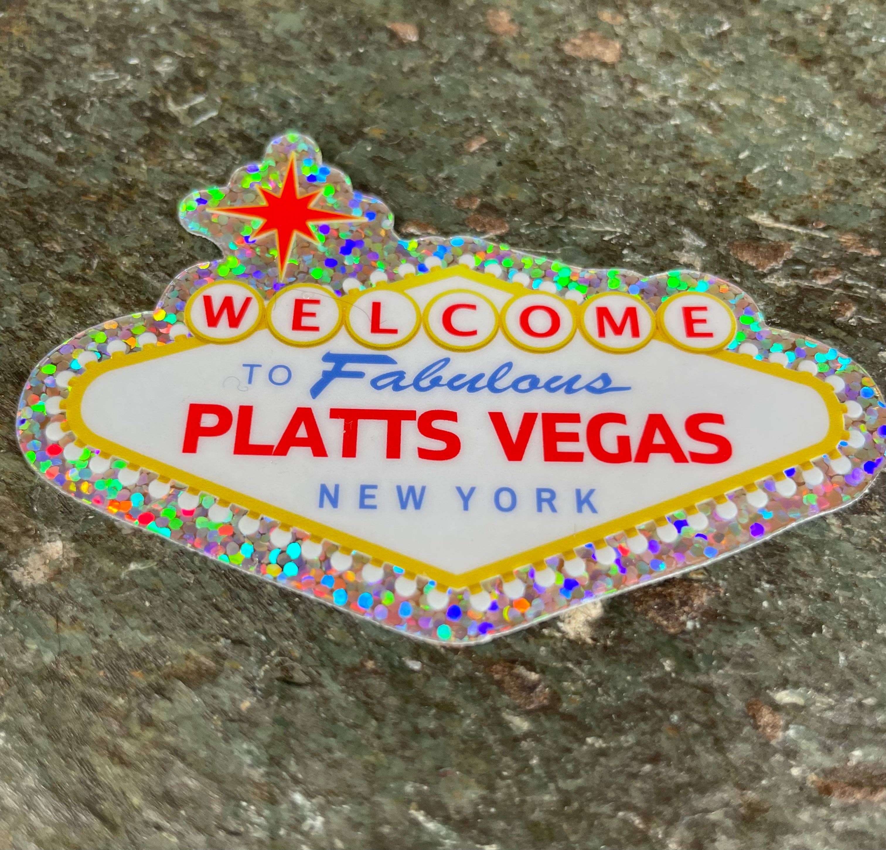 Welcome to Fabulous Platts Vegas Sticker - Image 2