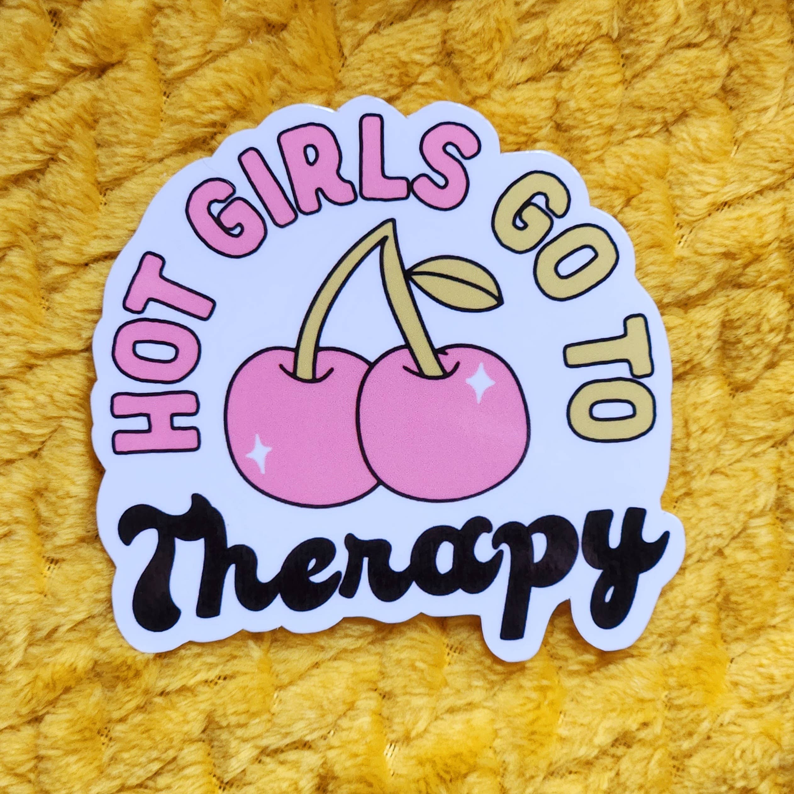 Hot girls go to therapy sticker hydroflask journal planner - Image 2