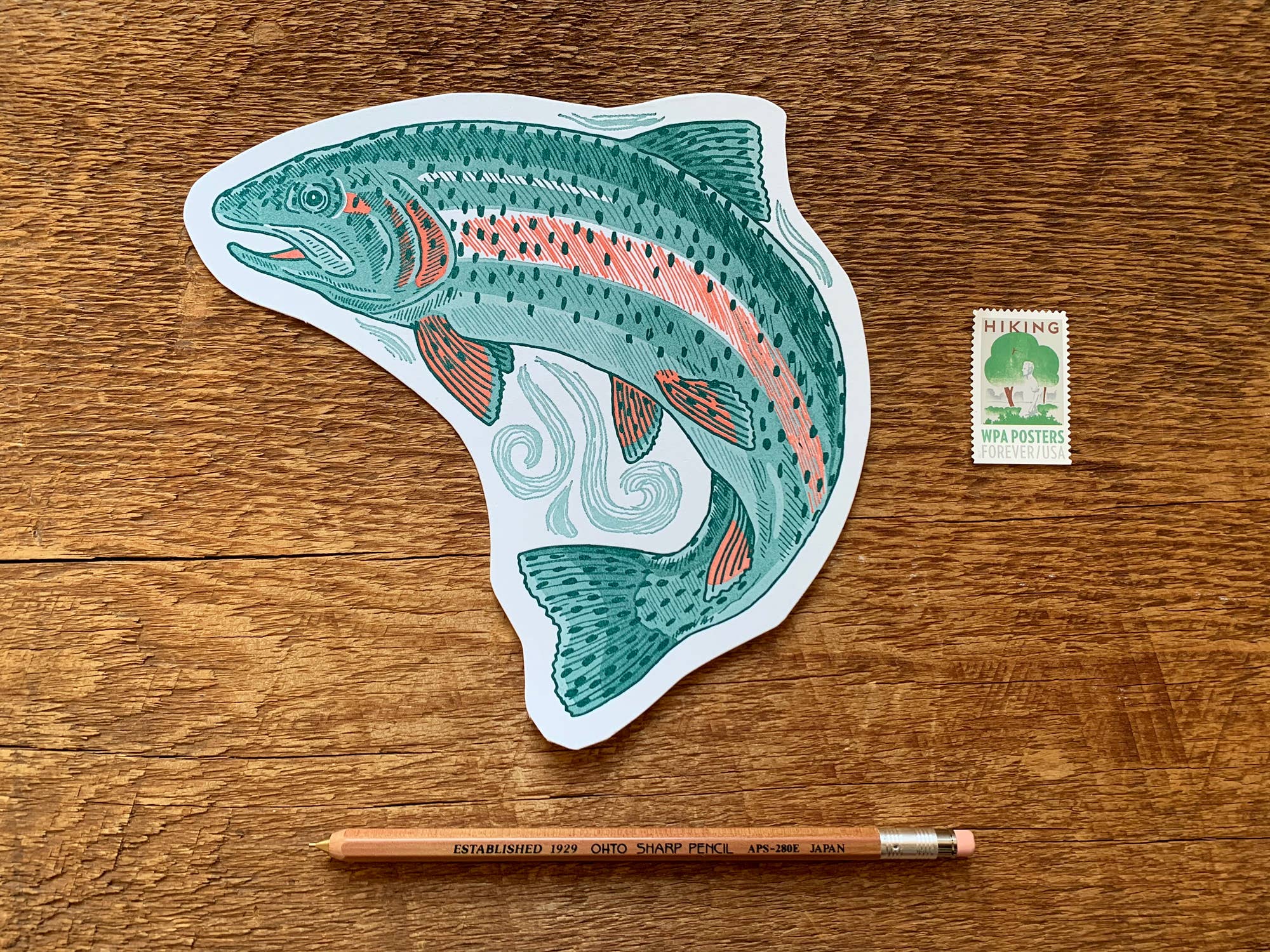 Trout Postcard - Image 2