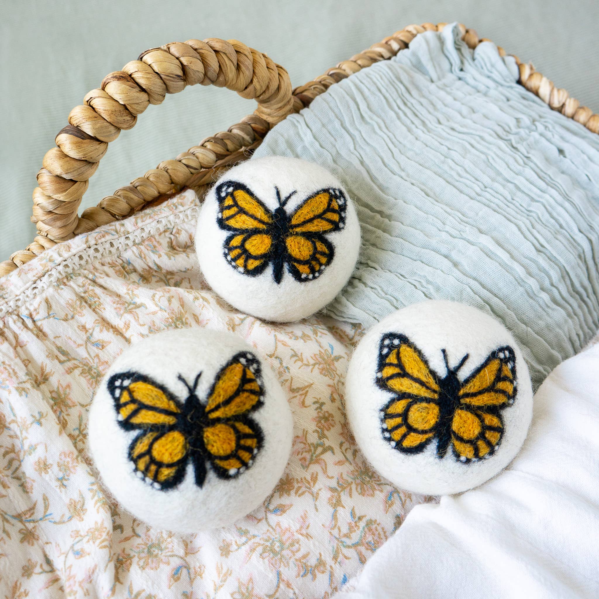 Monarch Butterfly Eco Wool Dryer Balls - Image 3