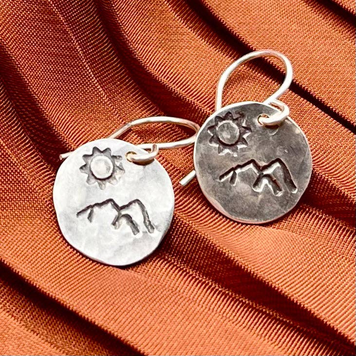 Handmade Sunny Mountain Earrings - Image 3