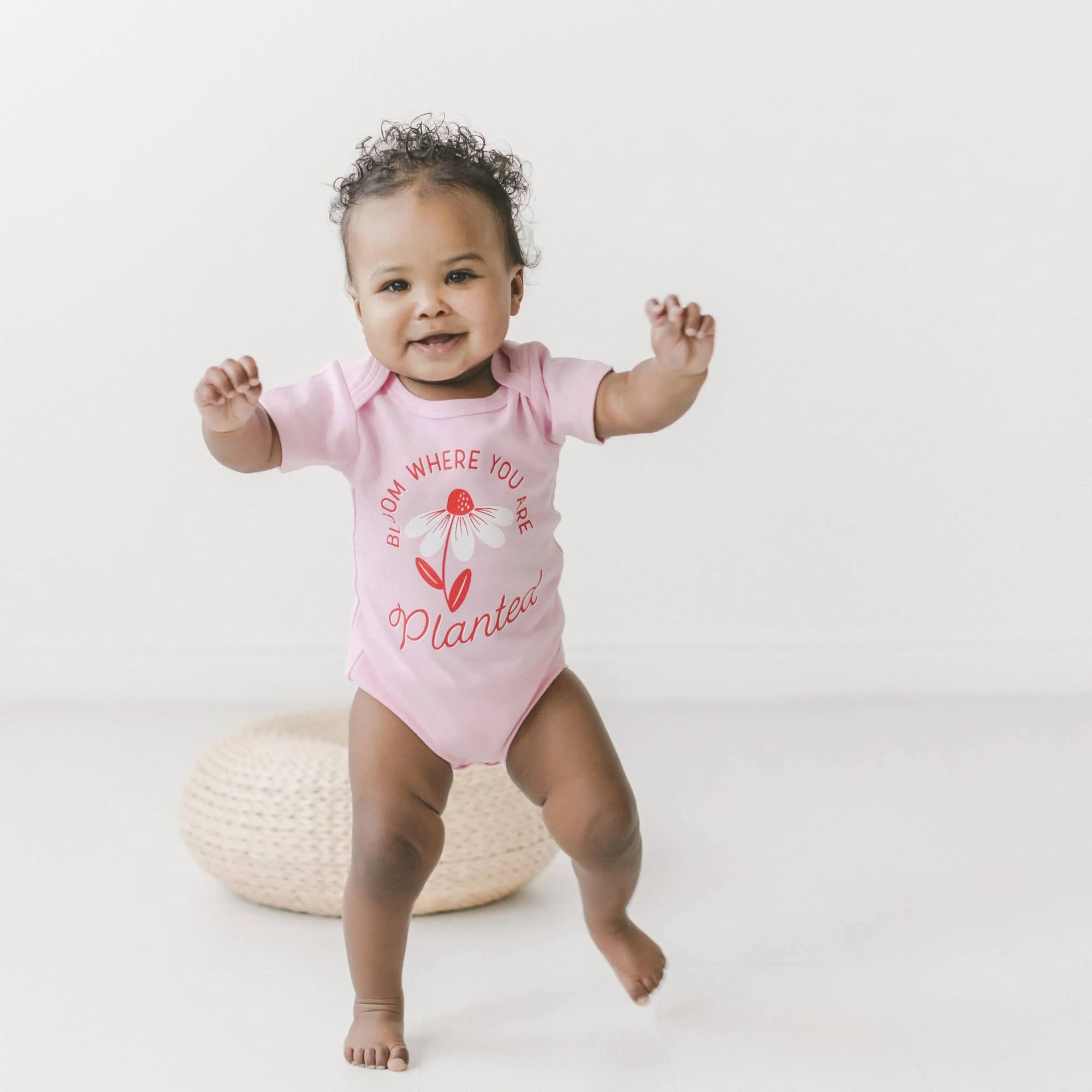 Bloom Where You Are Planted Baby Onesie, Baby bodysuit, And Though She Be But Little, She is Fierce baby onesie, Baby Clothing - Image 3