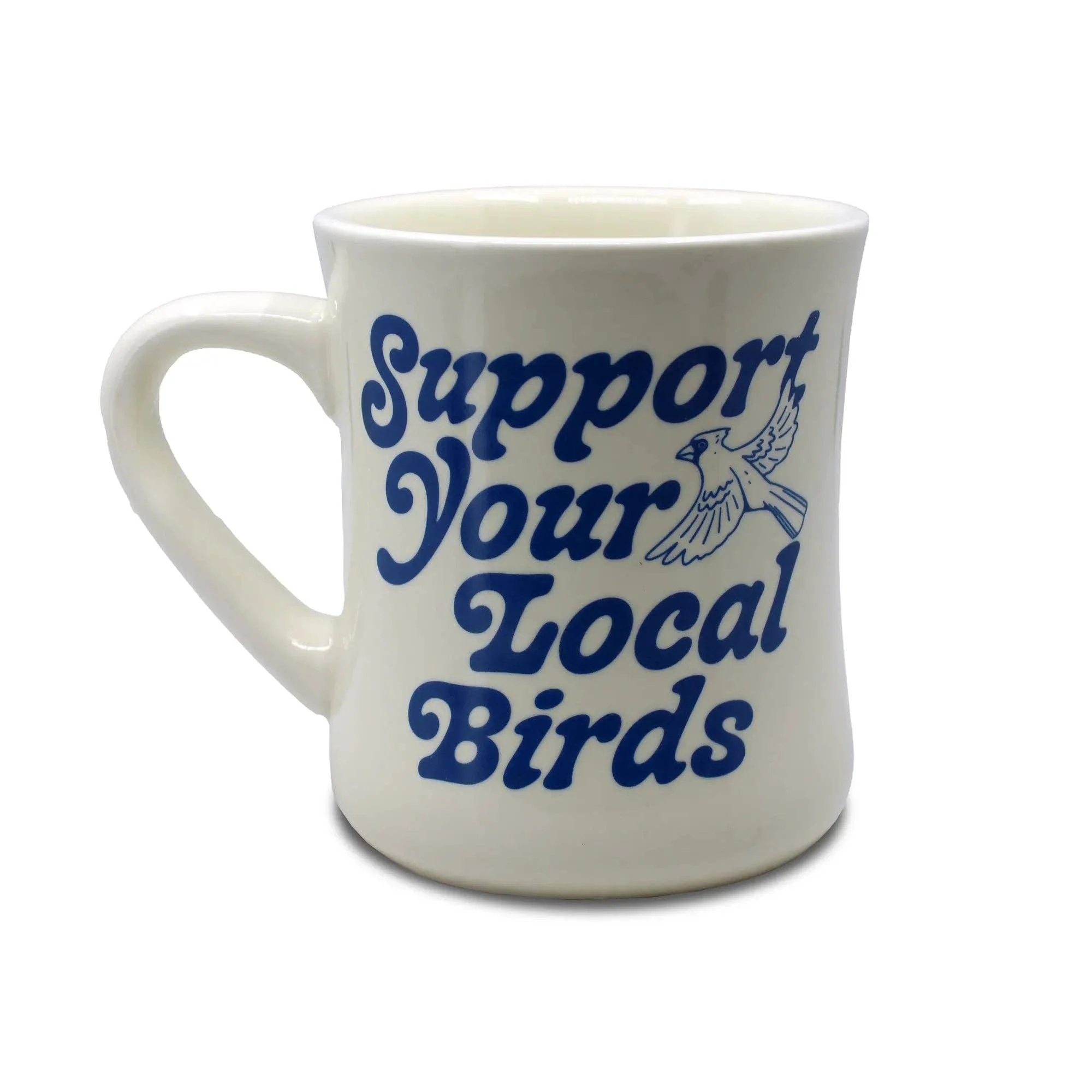 Support Your Local Birds Ceramic Mug - Image 1