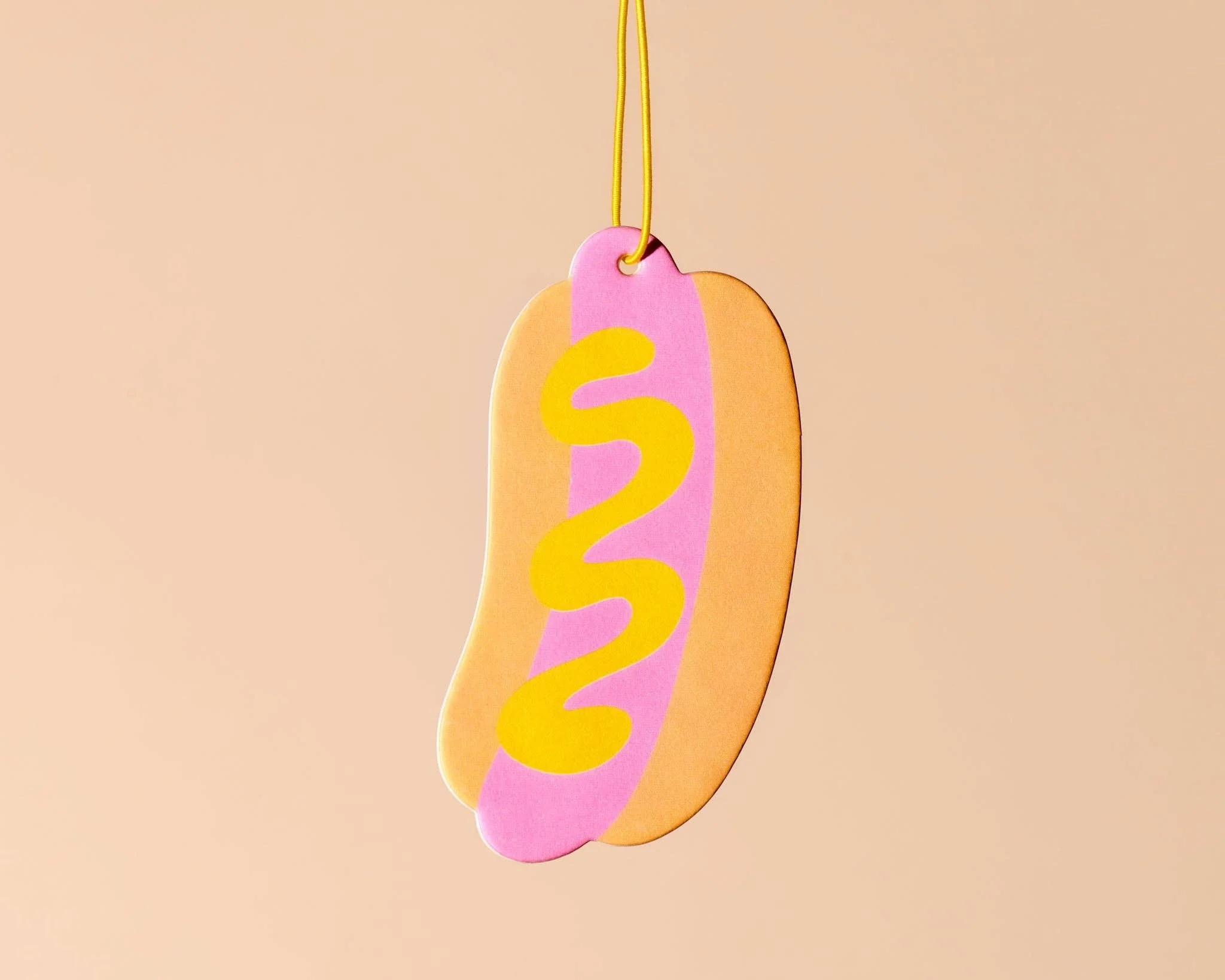 Hot Dog Food Air Freshener - Pink Lemonade Scent Stocking Stuffer - Image 1