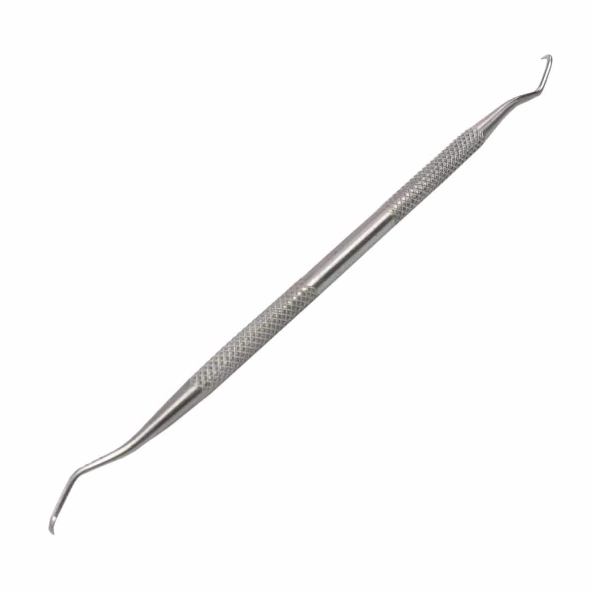 DD3 6-1/4" Double Ended Stainless Steel Pick w/ Angled Hooks - Image 2