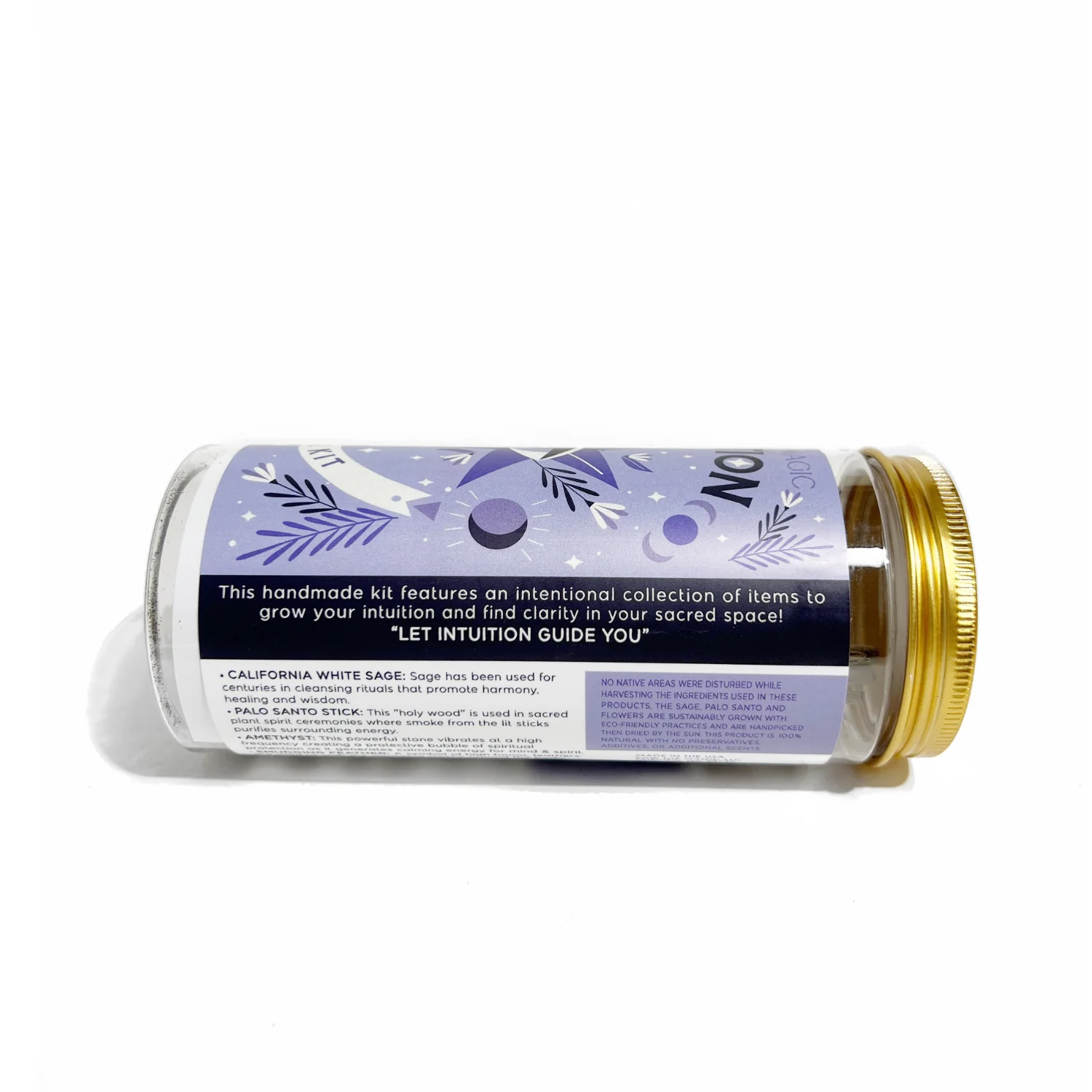 Intuition Ritual Kit with Amethyst, Palo Santo + Sage - Image 3