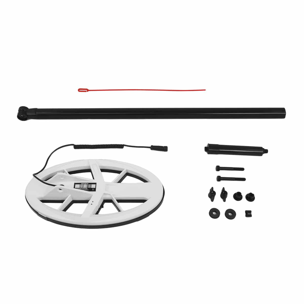 XP Deus 9.5" x 5" Elliptical DD HF Search Coil with Cover, Lower Shaft & Parts - Image 2