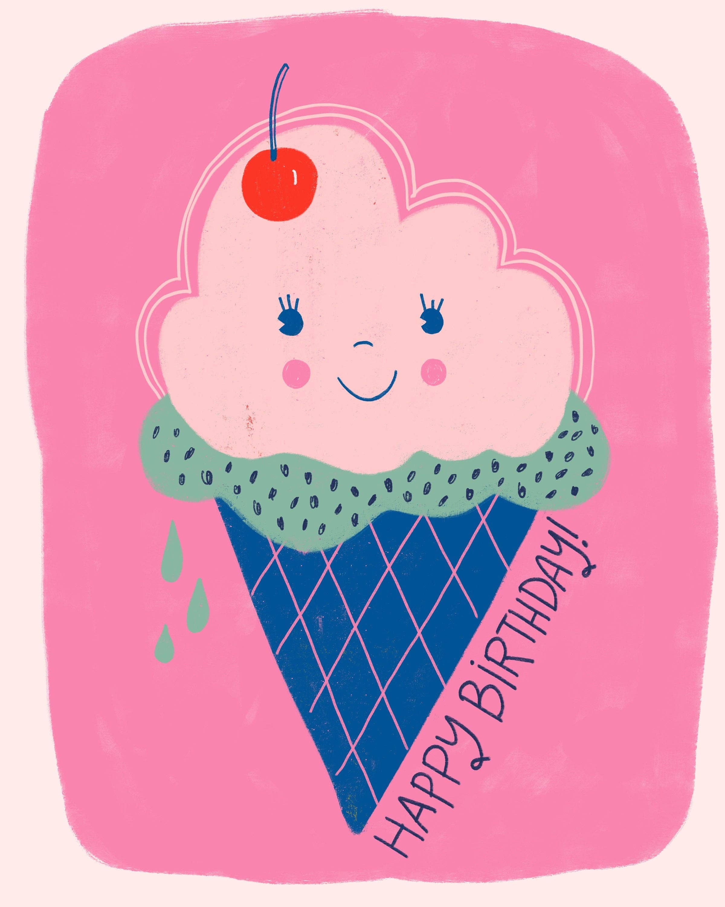 Ice Cream Cone Birthday Card - Image 3