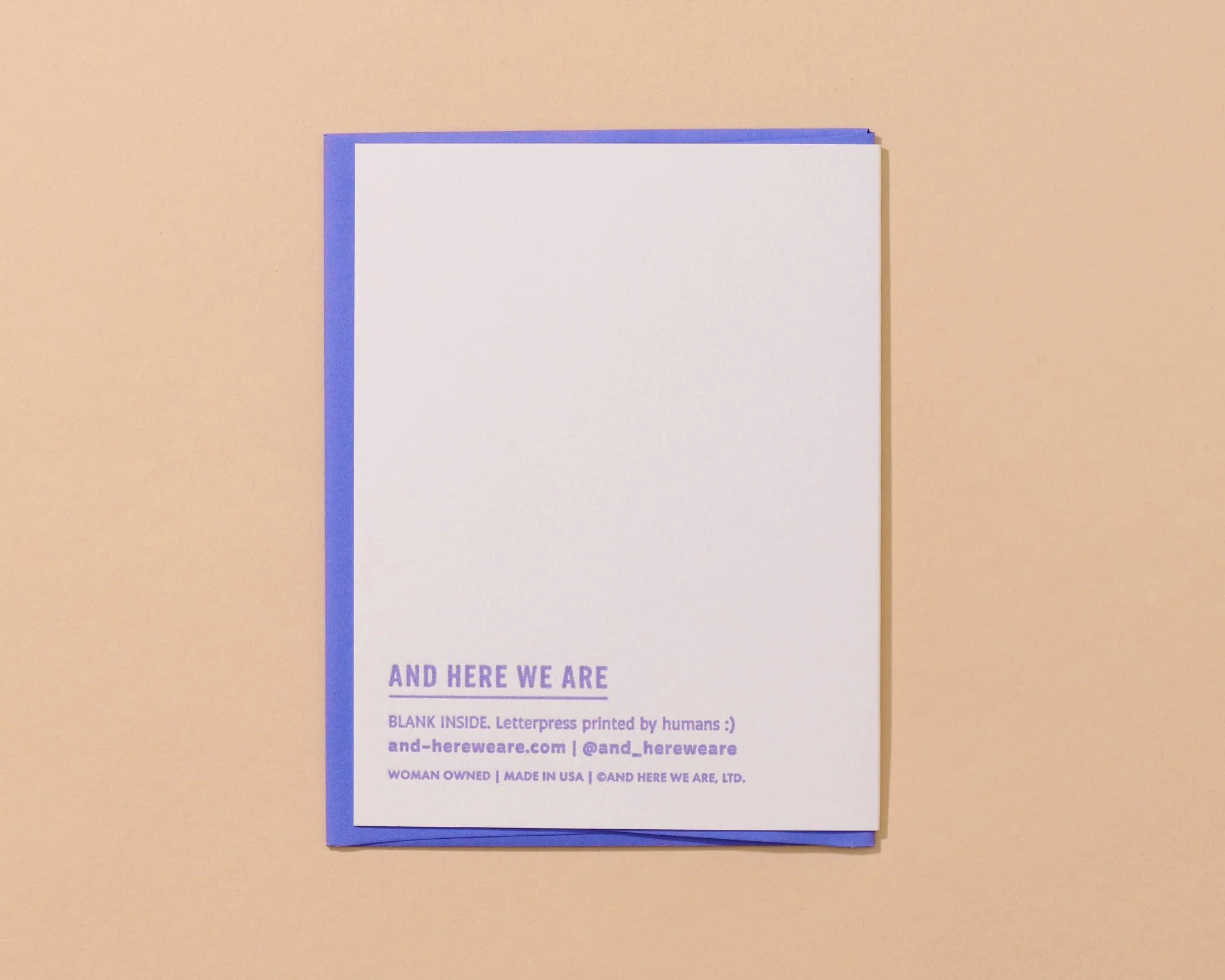 Love and Plants Letterpress Housewarming Card - Image 3
