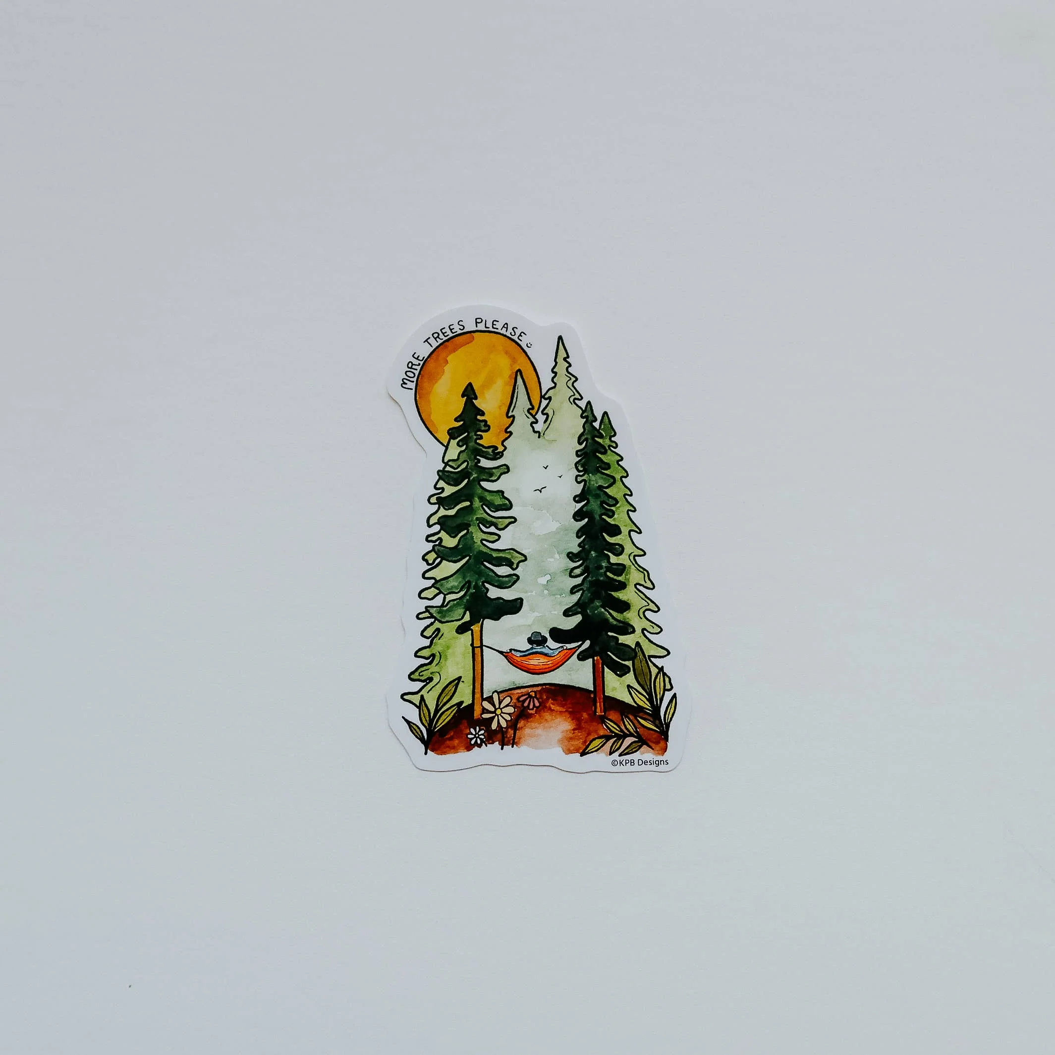 More Trees Please Vinyl Sticker (3x3in) - Image 3