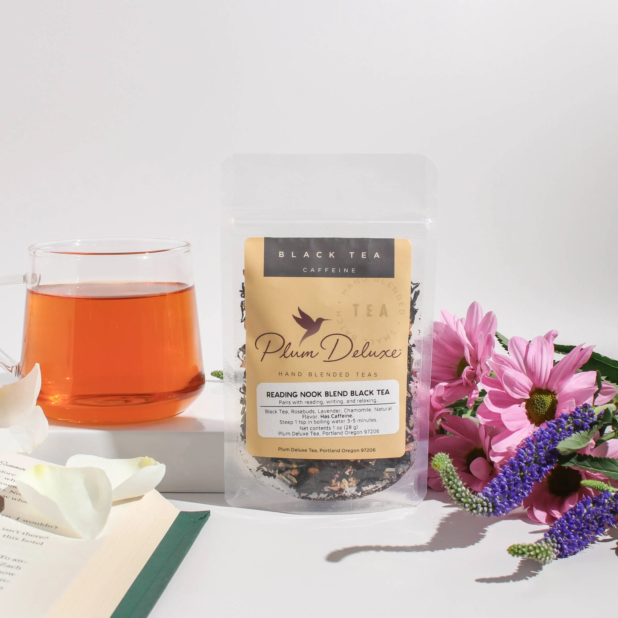 Reading Nook Lavender Rose Chamomile Black Loose Leaf Tea - Image 2