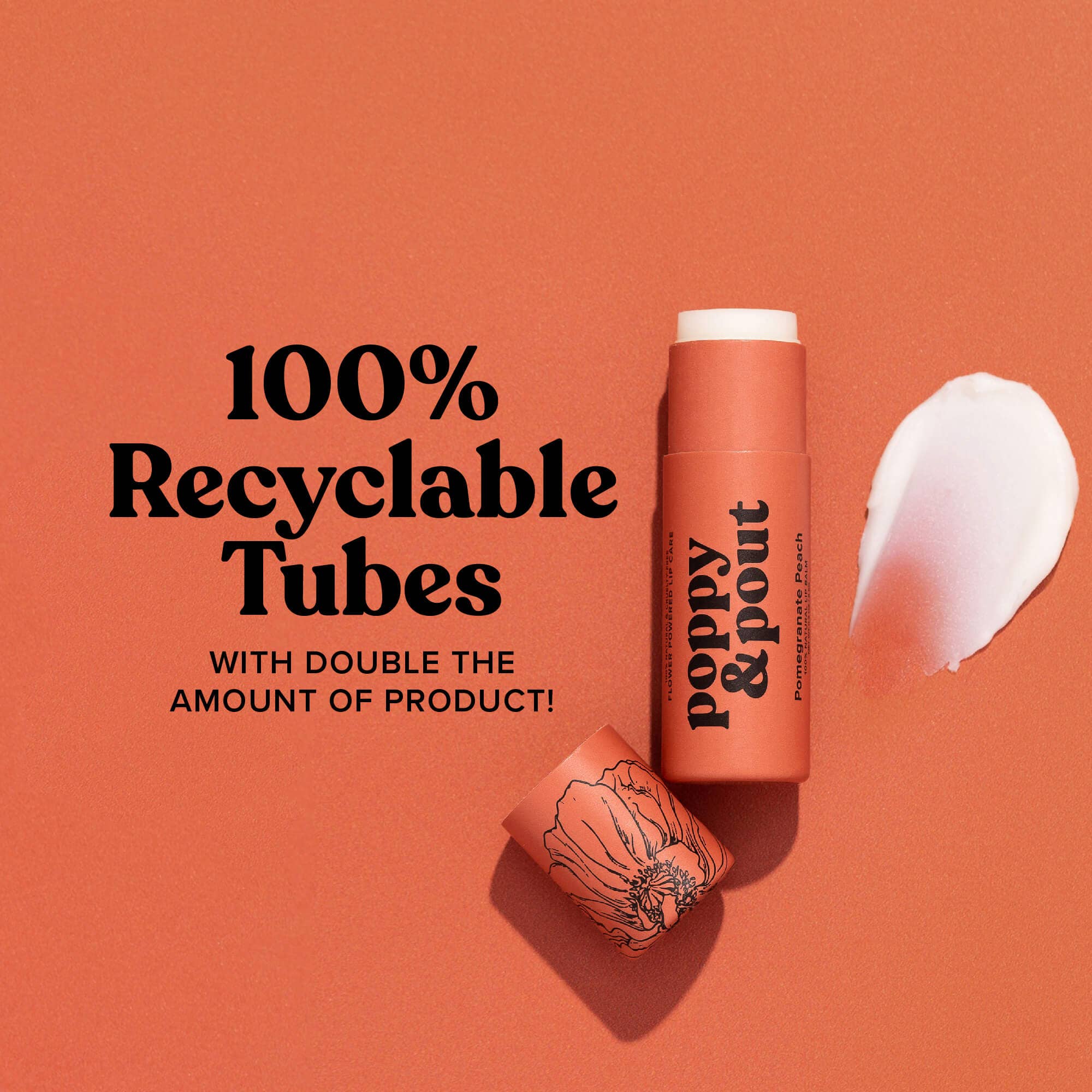 Lip Balm, Pomegranate Peach - Image 3