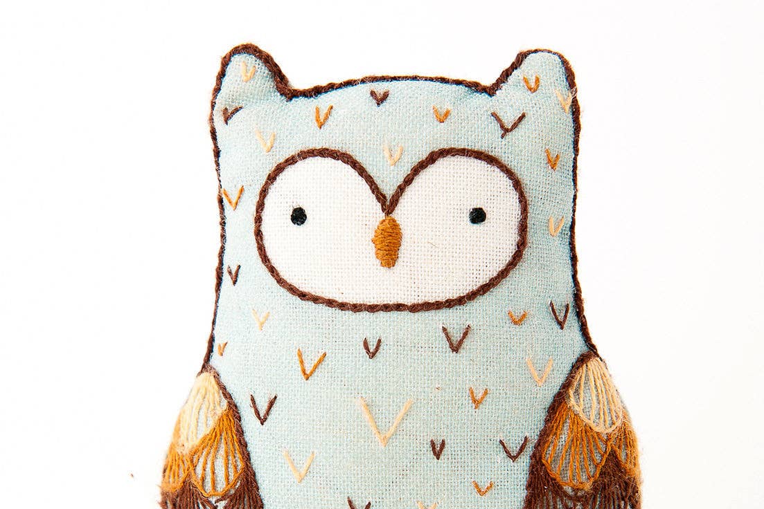 Horned Owl – Embroidery Kit