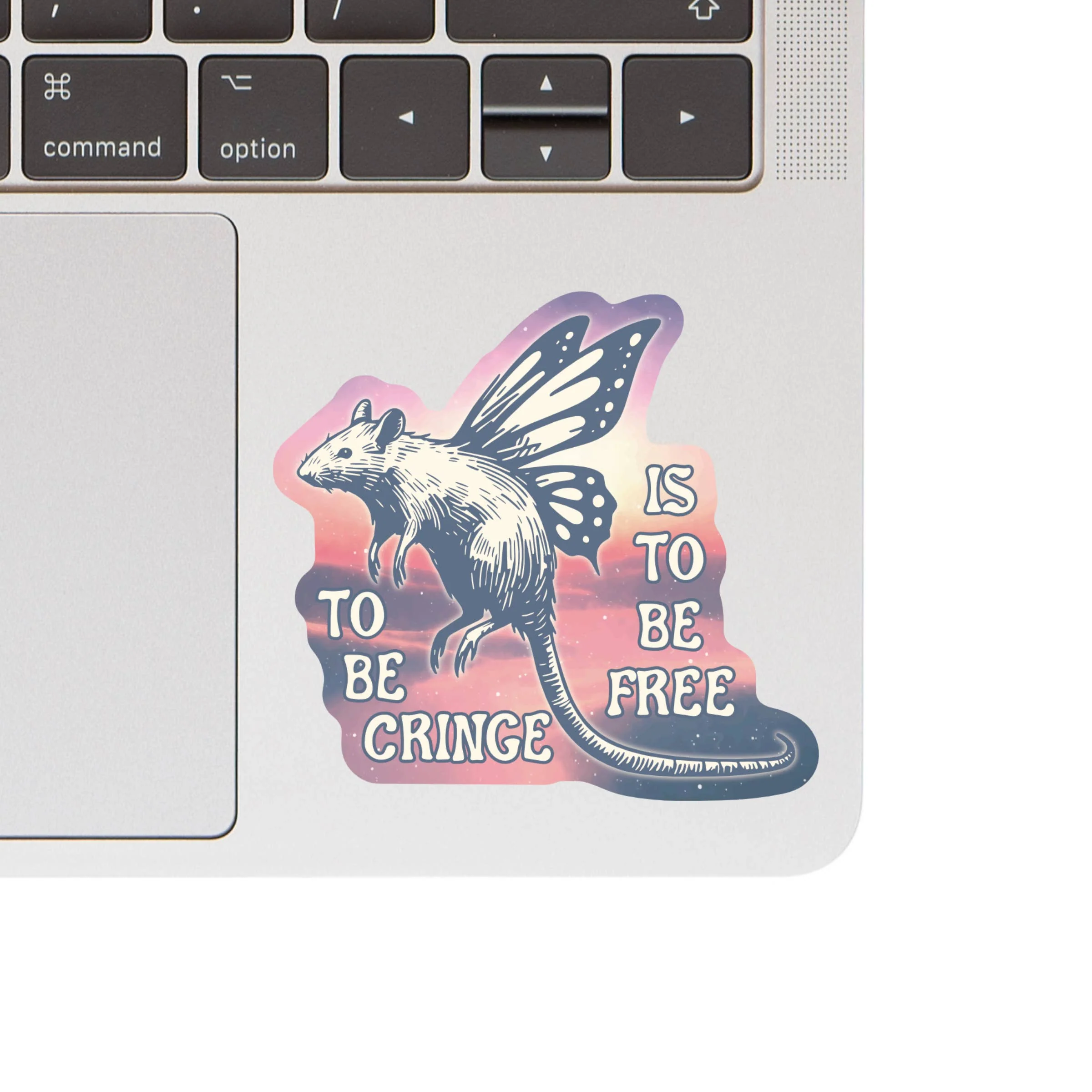 To Be Cringe Is To Be Free Rat High Quality Vinyl Sticker - Image 2
