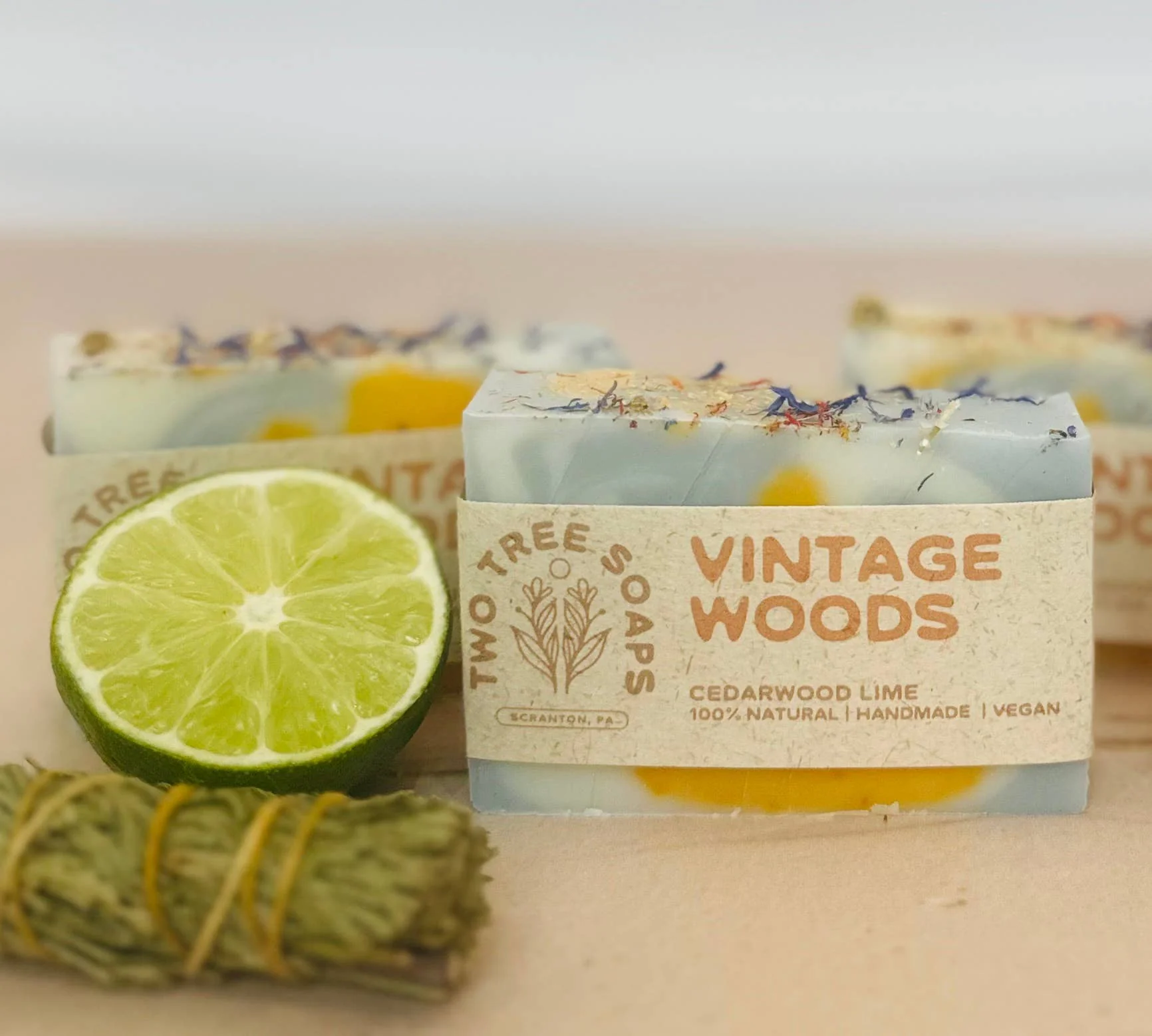 Vintage Woods- Natural Handmade Bar Soap - Image 2