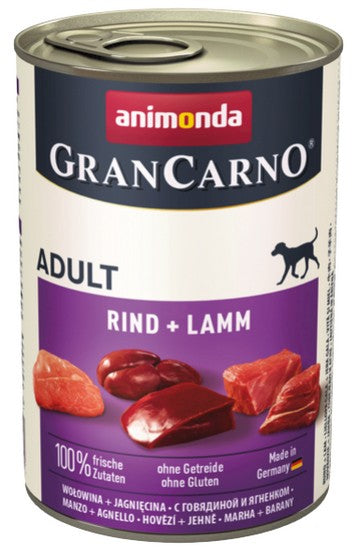 Animonda GranCarno Original Adult Rind Lamm Wołowina + Jagnięcina puszka 400g - Image 2