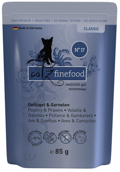 Catz Finefood Classic N.17 Drób i Krewetki saszetka 85g - Image 1