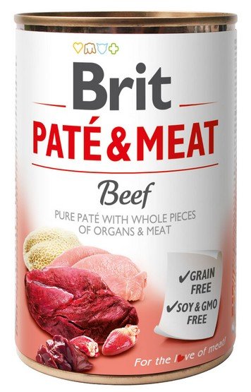 Brit Pate & Meat Dog Beef puszka 800g - Image 2